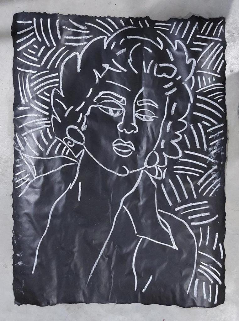 Keith Haring Subway drawing of Marilyn Monroe: Keith Haring drew well over 5,000 chalk drawings over a five-year period, from 1980 to 1985, in New York City subway stations. This is stated on the foundation website. This original subway drawing in