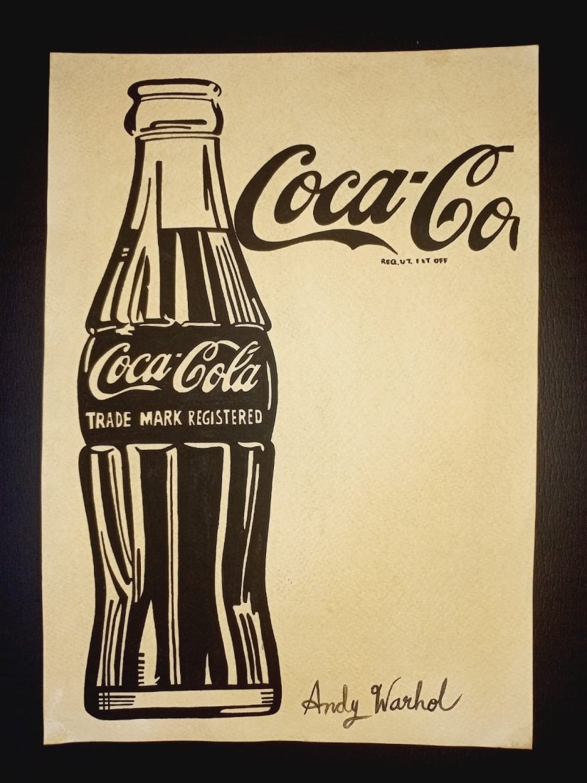 Andy Warhol Coca ~ Cola Hot Lips original painting (1 of 2)