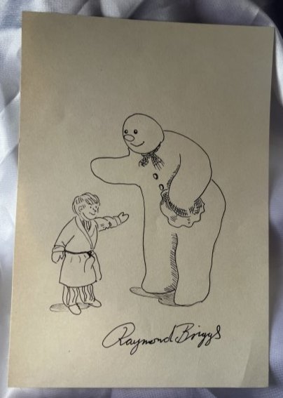 Raymond Briggs Snowman original drawing. (1 of 1)