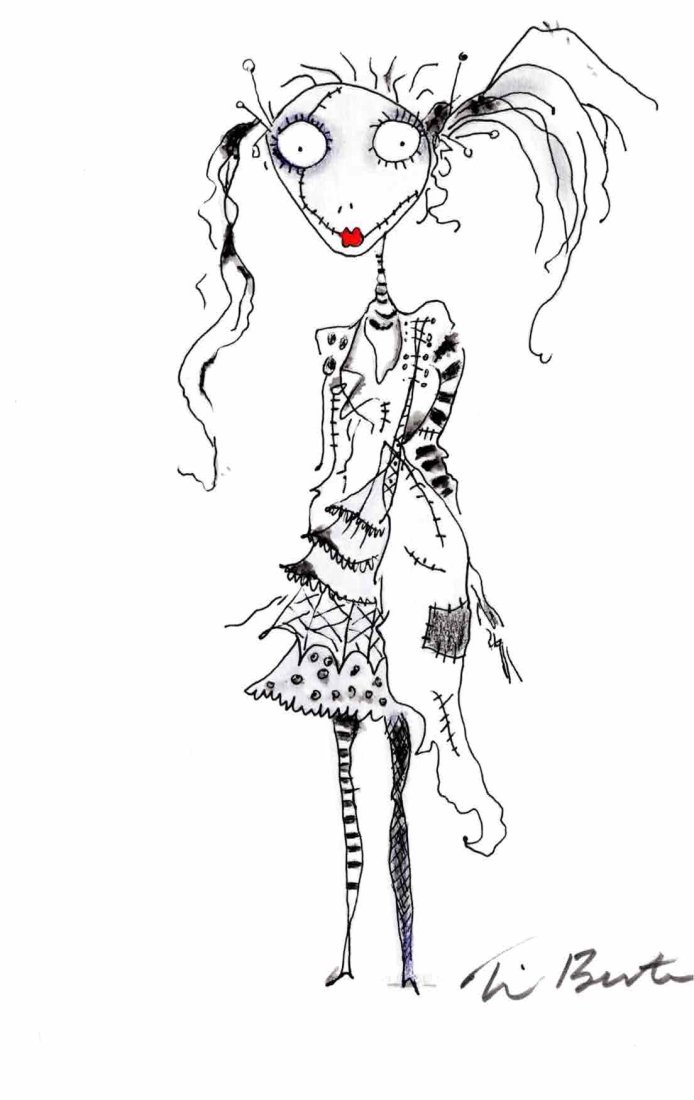 Tim Burton original painting Sally A Nightmare Before Christmas (1 of 1)