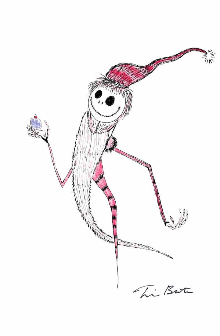 Tim Burton original painting of Jack Skellington  A Nightmare Before Christmas (1 of 1)