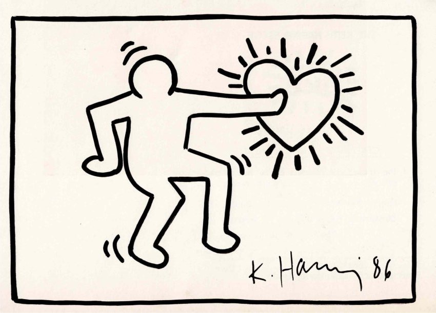 Keith Haring Original drawing & Certified (1 of 2)