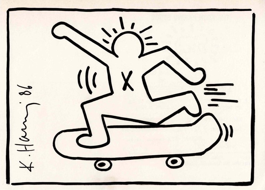 Keith Haring Original drawing & Certified (1 of 2)