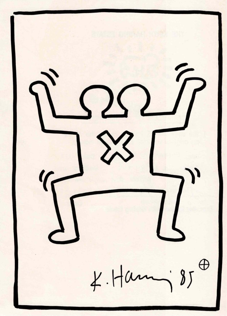 Keith Haring Original drawing & Certified (1 of 2)