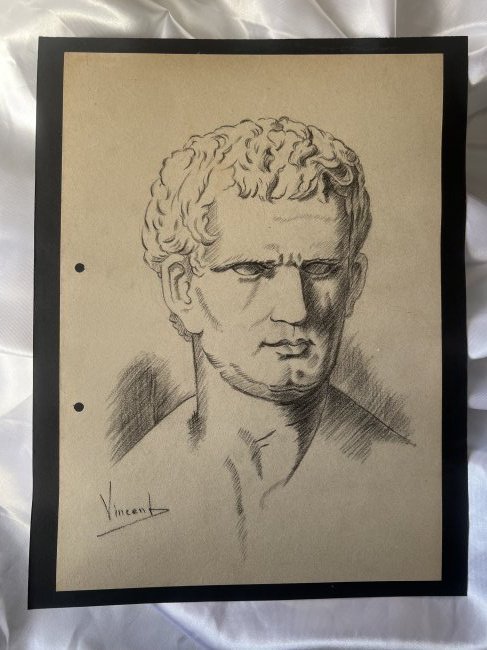 Vincent Van Gogh original charcoal drawing stunning (1 of 3)