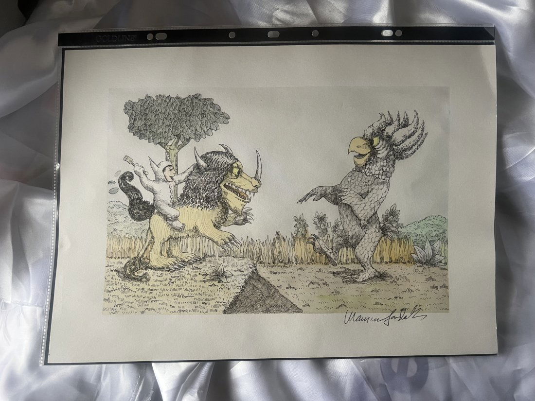 Maurice Sendak Original Watercolour Of Max And Wild Things (1 of 3)