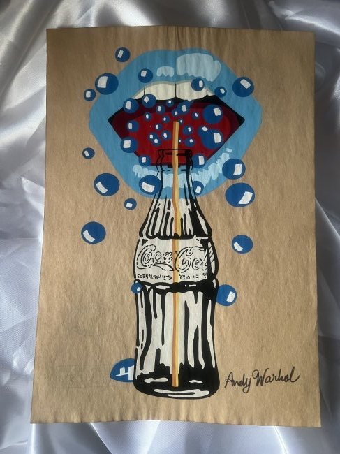 Andy Warhol Coca ~ Cola Hot Lips Original Painting (1 of 2)