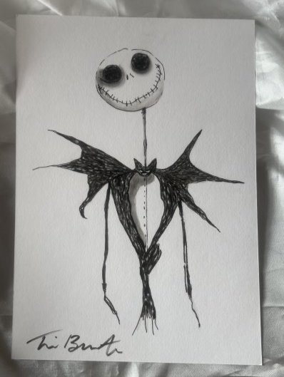 After Tim Burton painting of Jack Skellington (1 of 1)
