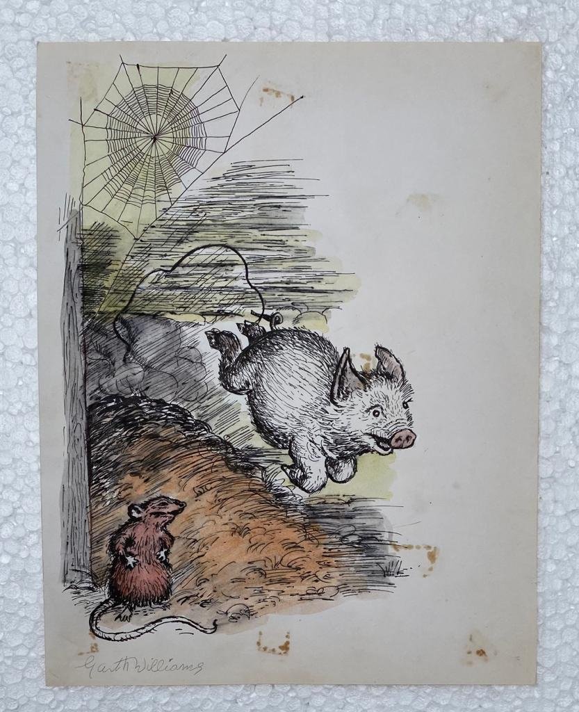 After Garth Williams Charlottes Web painting (1 of 1)