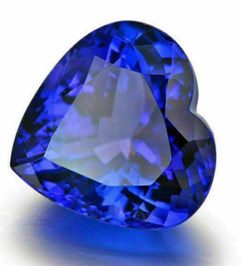 7.98ct Heart SHAPE NATURAL AAAAA D-BLOCK VIOLET BLUE TANZANITE LOOSE GEMSTO: 7.98ct Heart SHAPE NATURAL AAAAA D-BLOCK VIOLET BLUE TANZANITE LOOSE GEMSTO