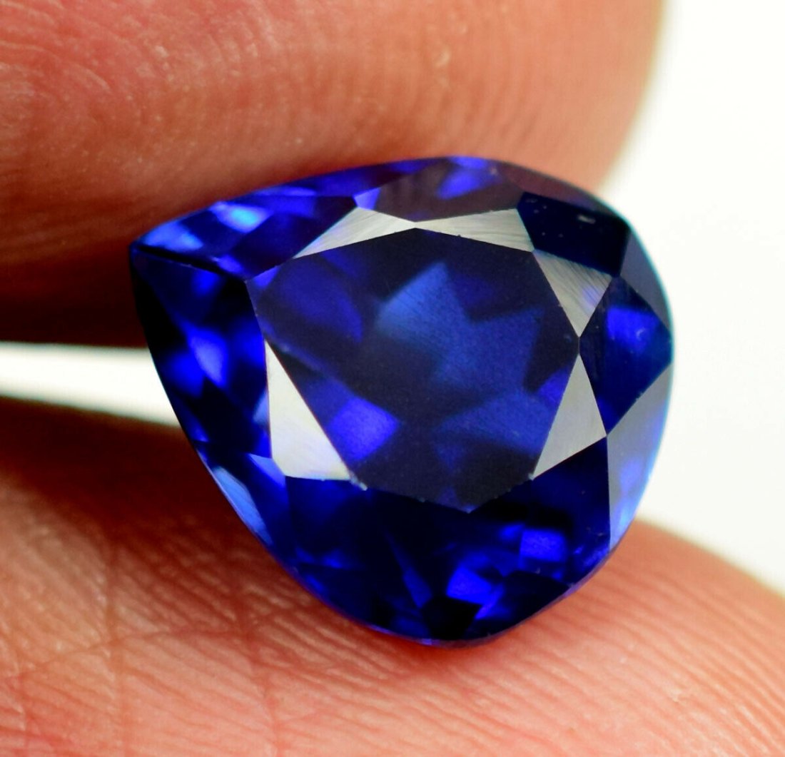 9.05ct Pear SHAPE NATURAL AAAAA D-BLOCK VIOLET BLUE TANZANITE LOOSE GEMSTO: 9.05ct Pear SHAPE NATURAL AAAAA D-BLOCK VIOLET BLUE TANZANITE LOOSE GEMSTO