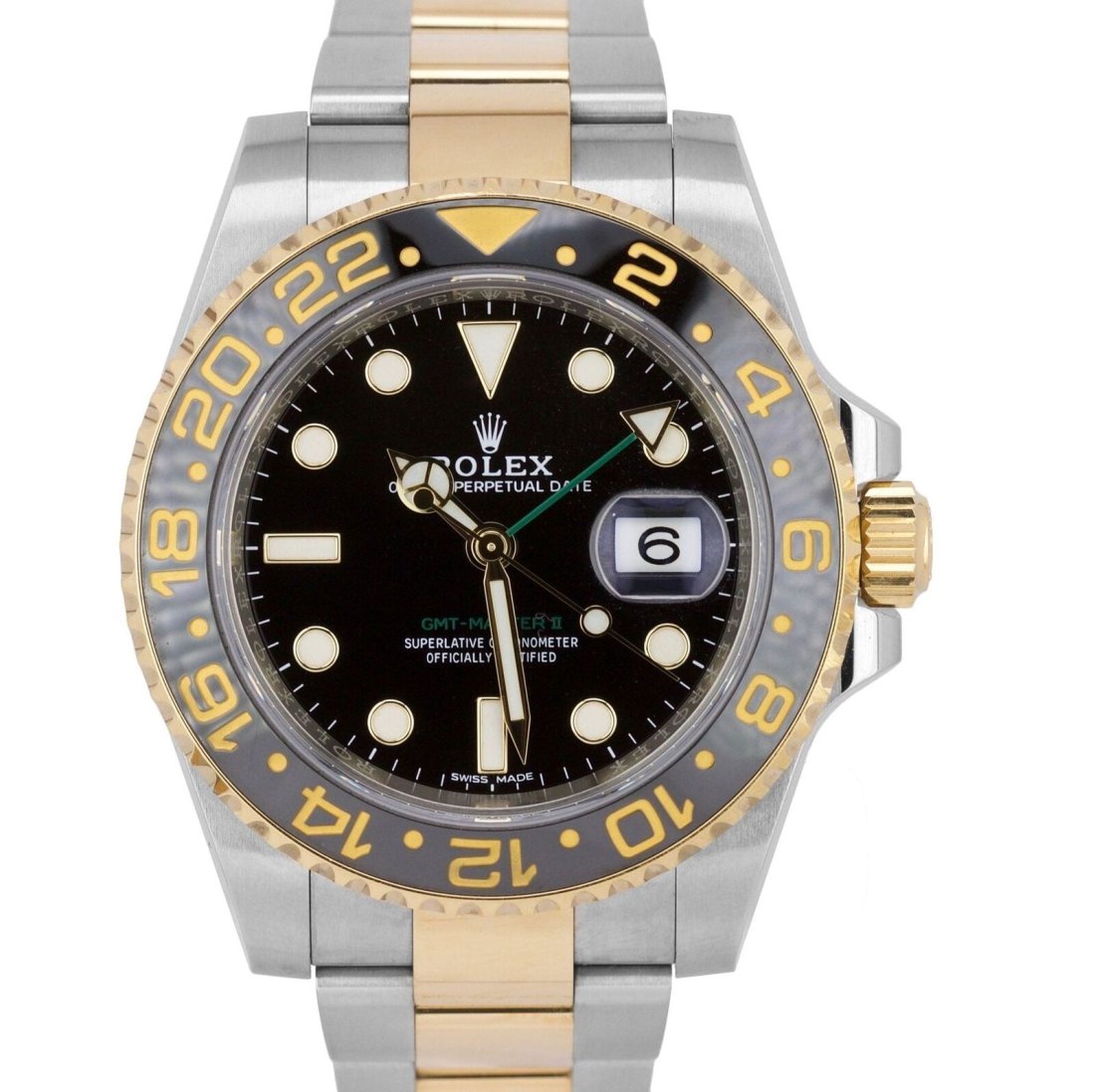 Rolex GMT-Master II Ceramic Black Two-Tone Stainless Date 40mm Watch 116713 LN: Rolex GMT-Master II Ceramic Black Two-Tone Stainless Date 40mm Watch 116713 LN