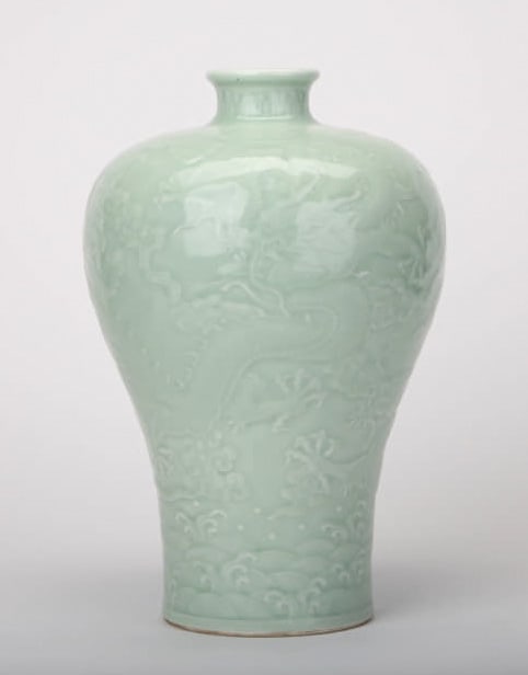 celadon-glazed dragon meiping (1 of 4)