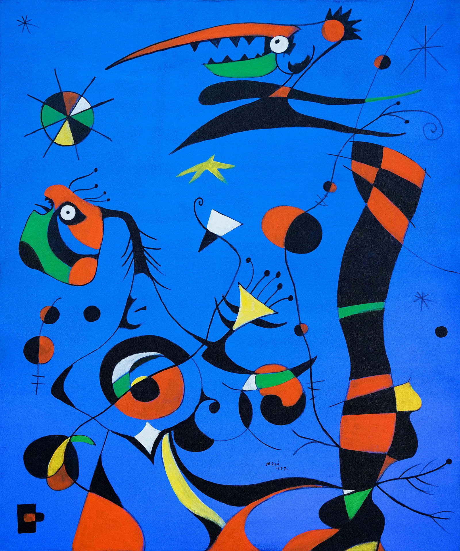 JOAN MIRO (1893-1983), ATTRIBUTED TO, OIL ON CANVAS (1 of 7)