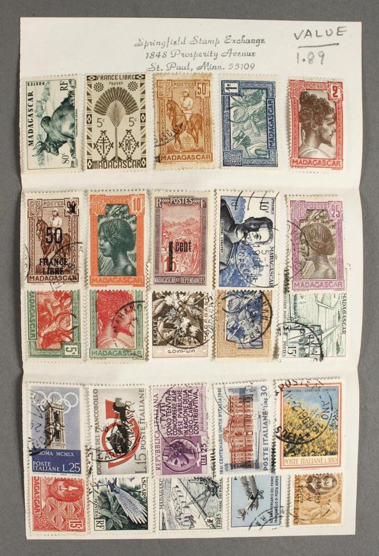ASSORTED WORLD COLLECTOR STAMPS - 56 SHEETS (1 of 4)