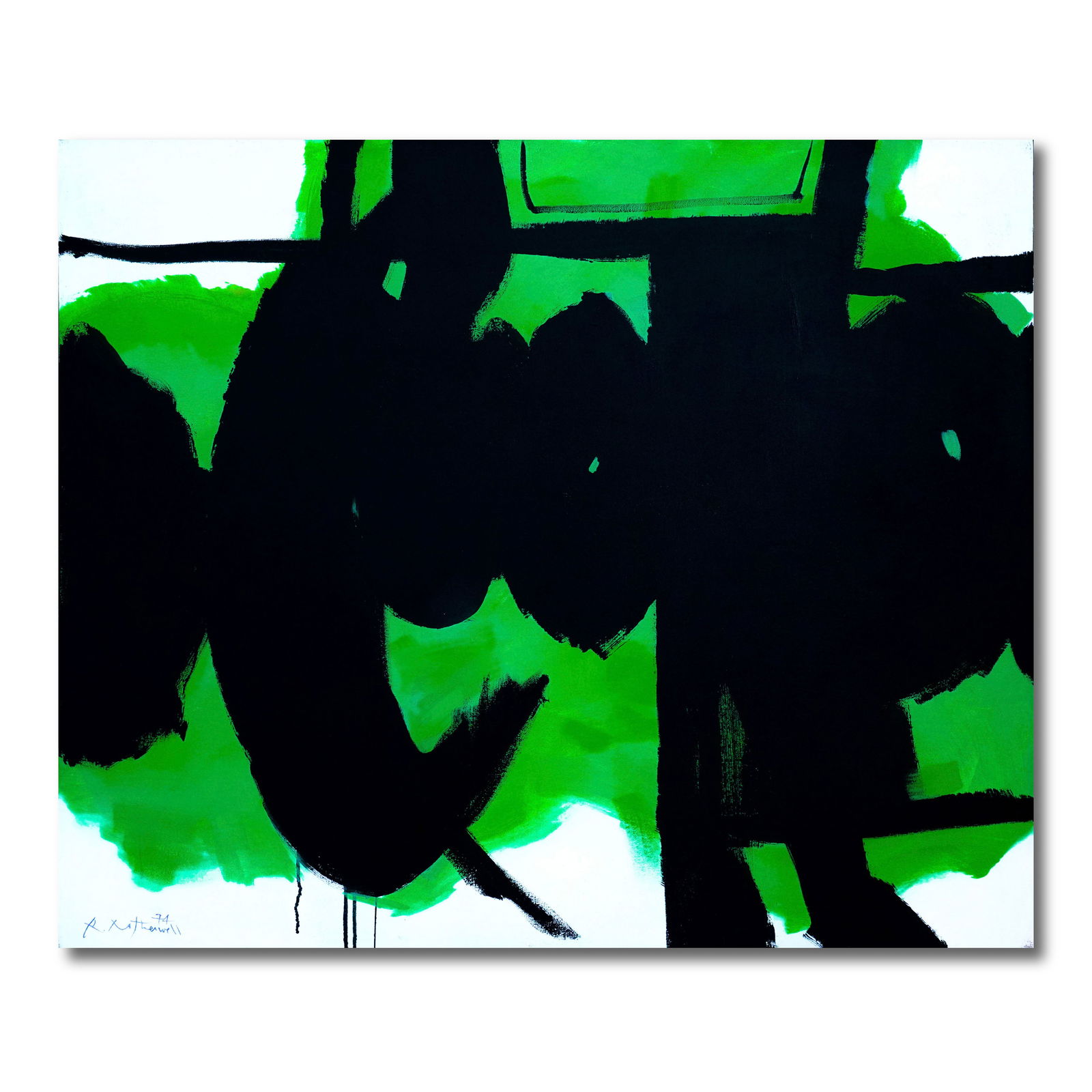 ROBERT MOTHERWELL (1915-1991), ATTRIBUTED TO, OIL ON CANVAS (1 of 3)