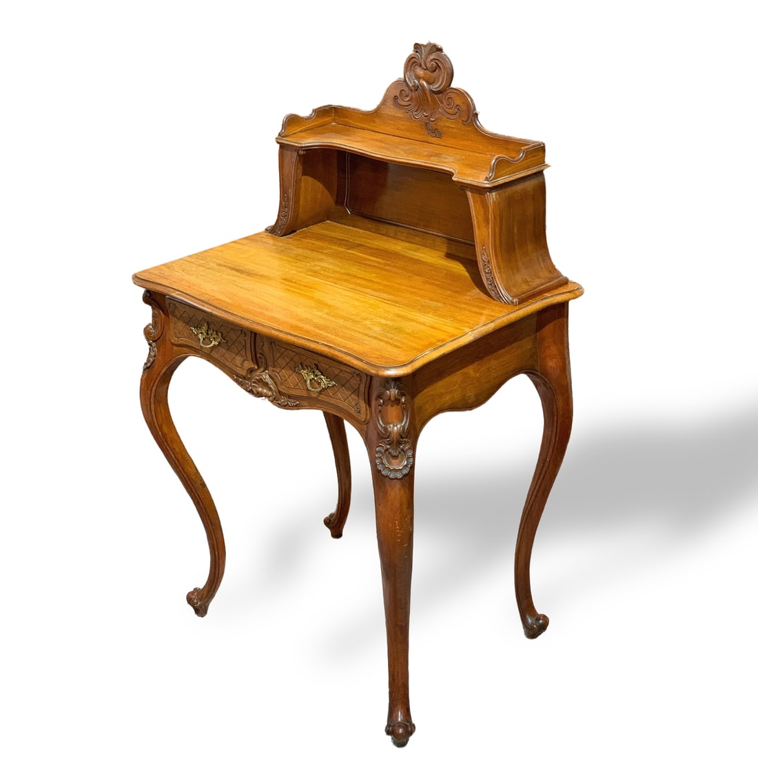 1880S DANISH ROYAL FURNITURE FACTORY FRENCH ROCOCO LOUIS XV STYLE WRITING DESK (1 of 4)