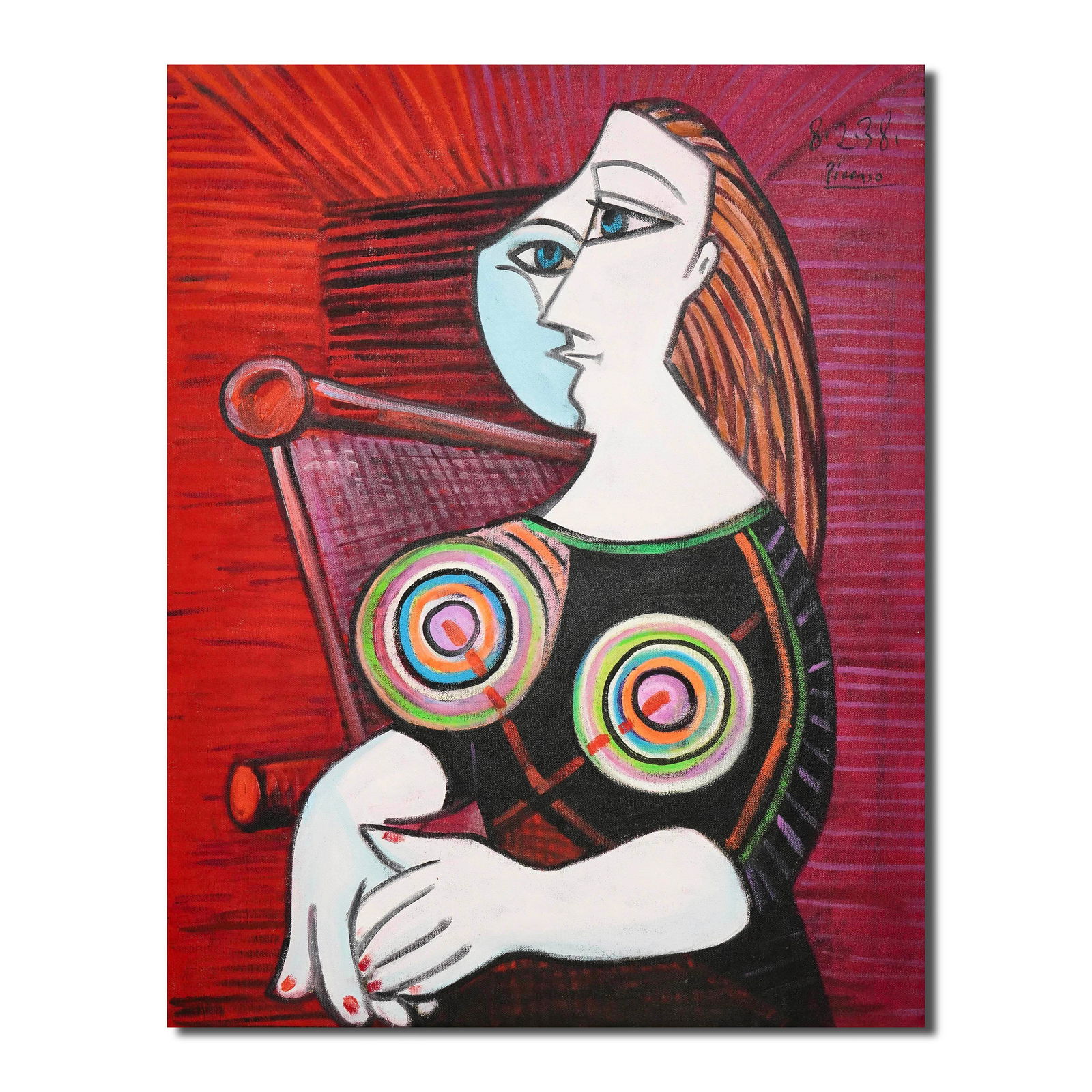 PABLO PICASSO (1881-1973), ATTRIBUTED TO, OIL ON CANVAS (1 of 3)