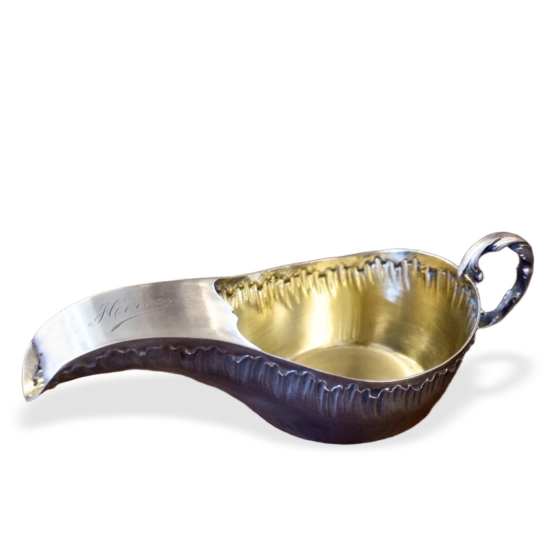 LATE 19TH CENTURY FRENCH CARDEILHAC 950 STERLING SILVER SAUCE BOAT (1 of 5)