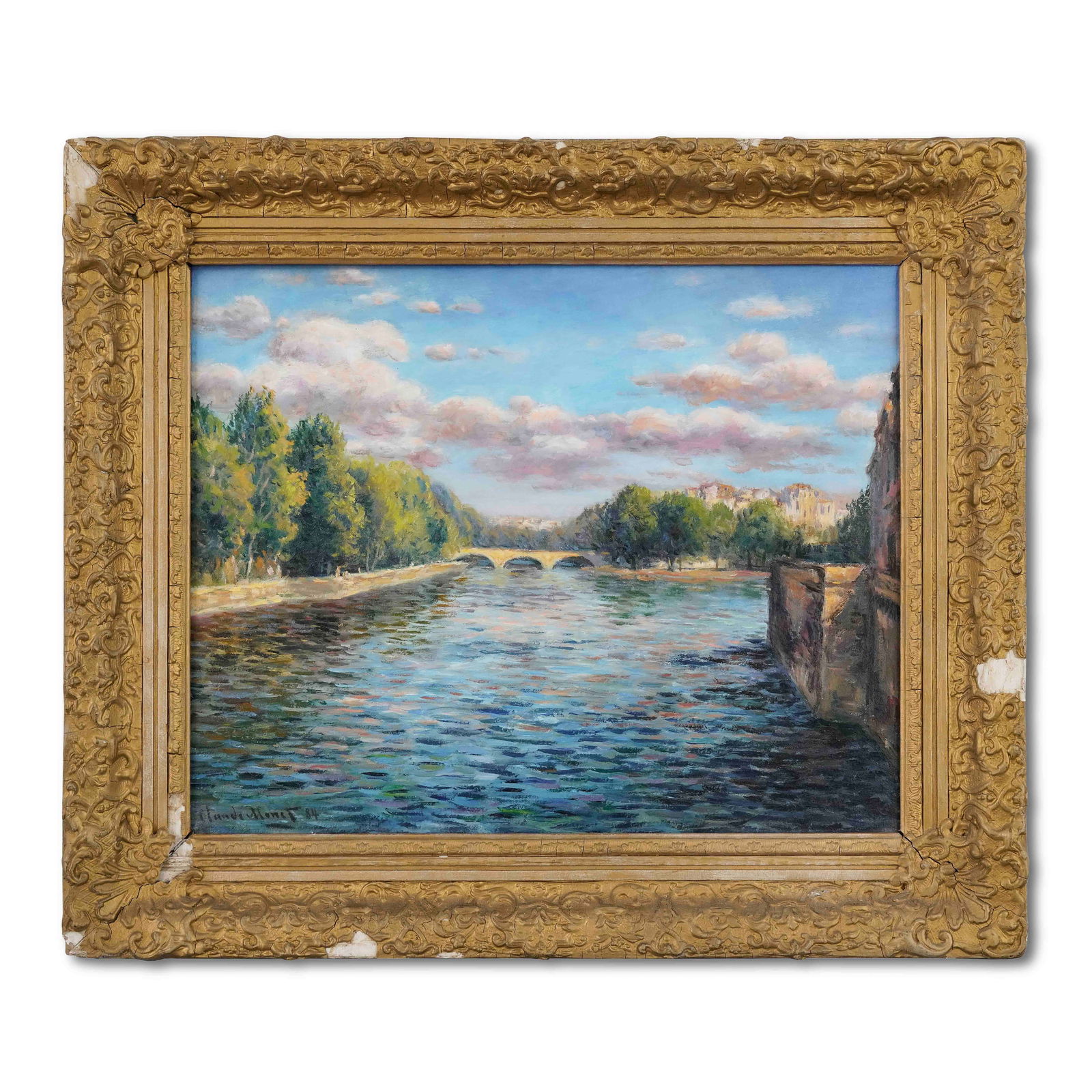 CLAUDE MONET (1840-1926), ATTRIBUTED TO, OIL ON CANVAS (1 of 3)