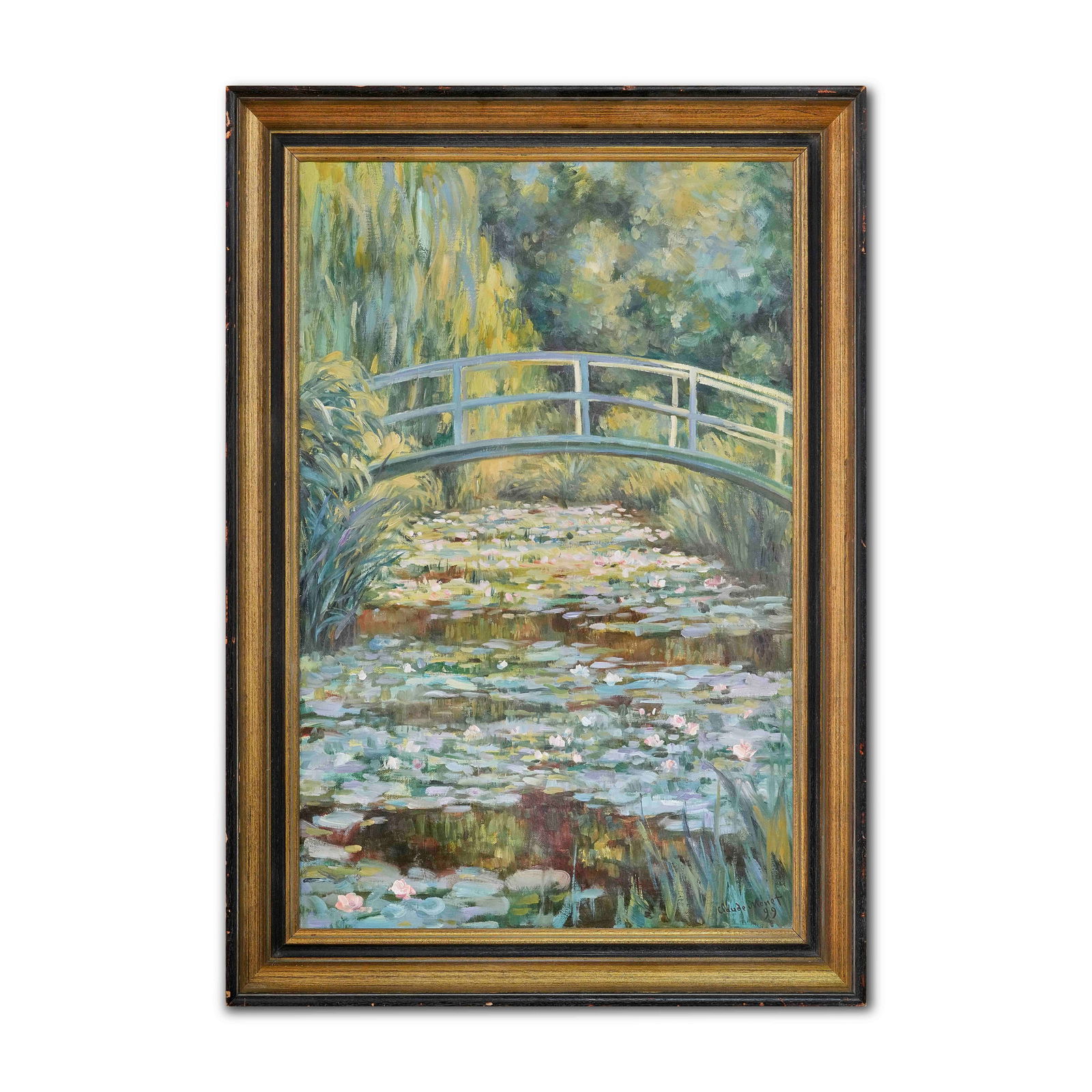 CLAUDE MONET (1840-1926), ATTRIBUTED TO, OIL ON CANVAS: Signed (lower right) This painting comes with COA. Image Size (excluding frame): 90 x 58 cm (35 1/2 x 23 in) All measurements are approximate. Claude Monet (1840-1926) was the founder and spiritual le