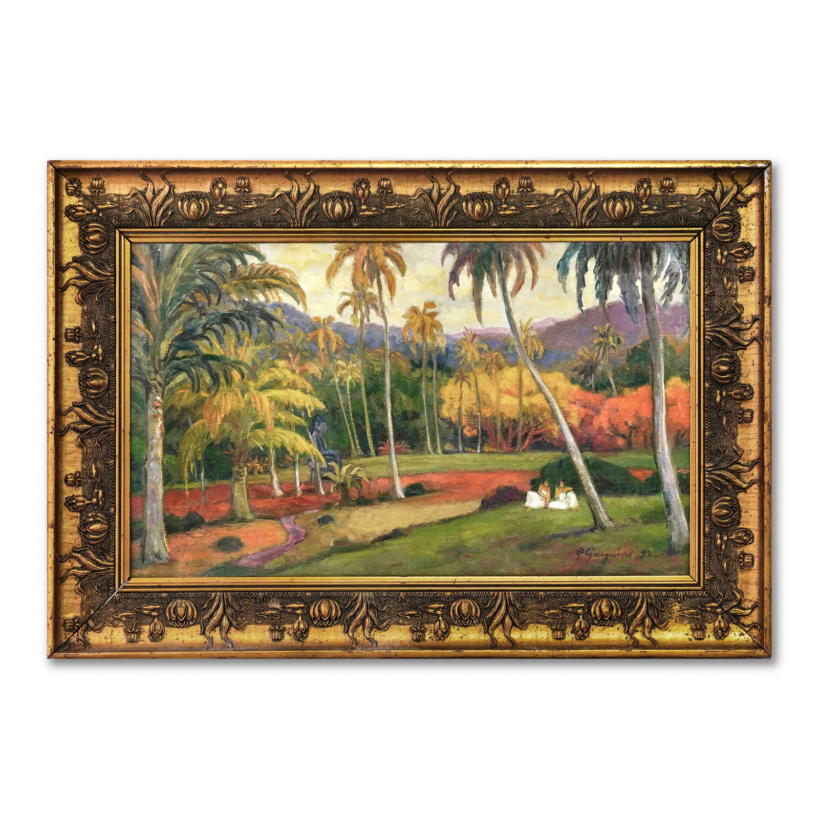 PAUL GAUGUIN (1848-1903), ATTRIBUTED TO, OIL ON CANVAS (1 of 3)