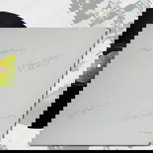 THE BEATLES FULLY SIGNED "WHITE ALBUM": 12 1/4 x 12 1/4 in The Beatles, popularly known as the "White Album" for its minimalist pure white sleeve, is the band's ninth studio album, released in 1968 by Apple Records. Renowned for its eclecti