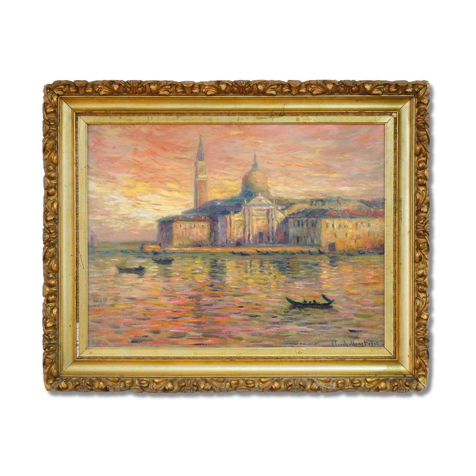 CLAUDE MONET (1840-1926), ATTRIBUTED TO, OIL ON CANVAS: Signed (lower right) Image Size (excluding frame): 46.5 x 61.5 cm (18 1/4 x 24 1/4 in) This painting comes with COA. Claude Monet (1840-1926), one of the founding fathers of Impressionism, dedicated h