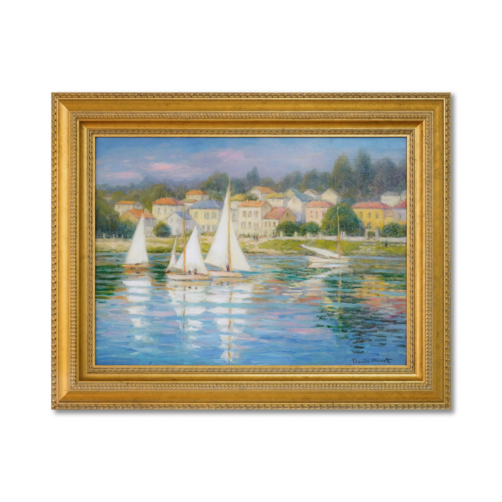 CLAUDE MONET (1840-1926), ATTRIBUTED TO, OIL ON CANVAS: Signed (lower right) Image Dimensions: 73 x 54 cm (28 3/4 x 21 1/4 in) Framed Dimensions: 93 x 74 cm (36 5/8 x 29 1/8 in) This painting comes with COA. Claude Monet (1840-1926), the father of Impressi