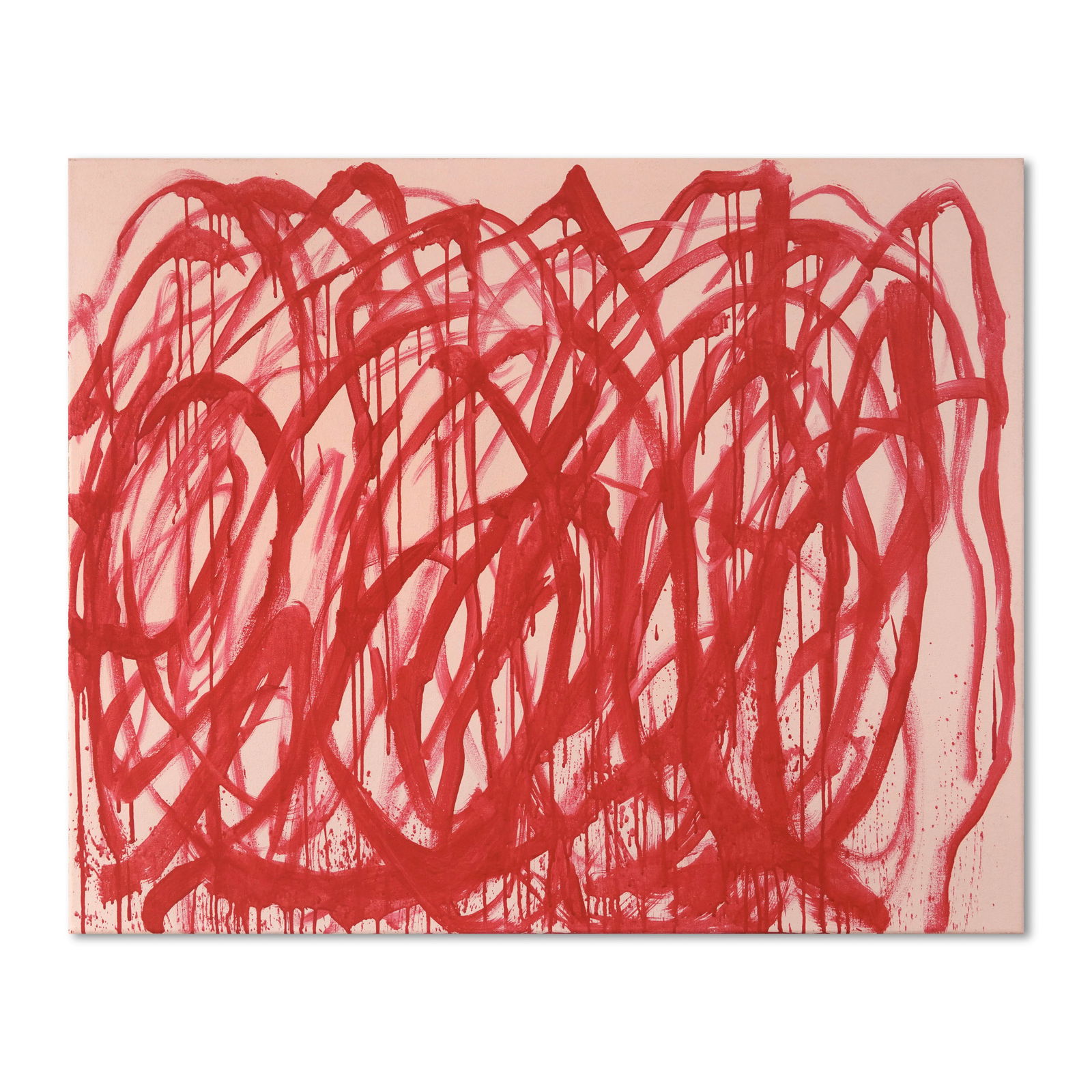 CY TWOMBLY (1928-2011), ATTRIBUTED TO, ACRYLIC ON CANVAS (1 of 3)