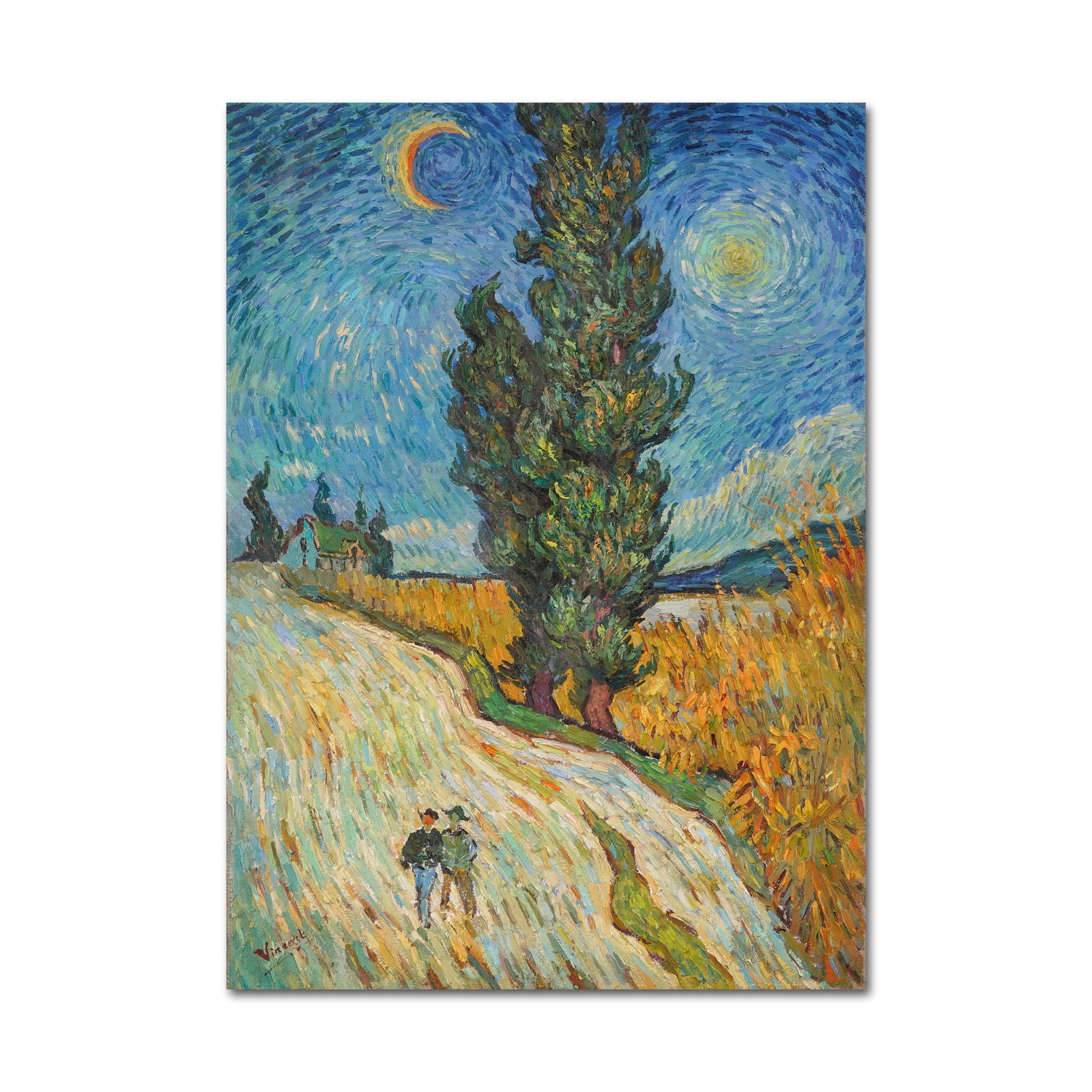 VINCENT VAN GOGH (1853-1890), ATTRIBUTED TO, OIL ON CANVAS: Signed (lower left) This painting comes with COA. Image Dimensions: 28 x 20 1/8 in (71 x 51 cm) Vincent van Gogh (1853-1890) remains one of the most celebrated figures in the history of art, renowned 