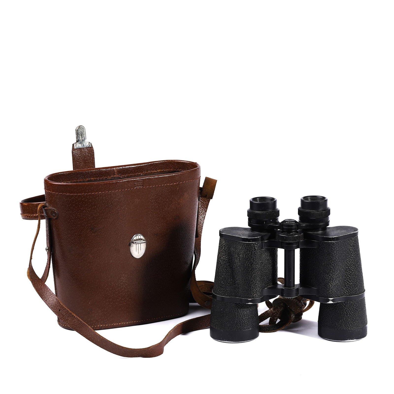 CARL ZEISS JENA "BINOCTEM" 7x50 BINOCULARS WITH LEATHER CASE (1 of 6)