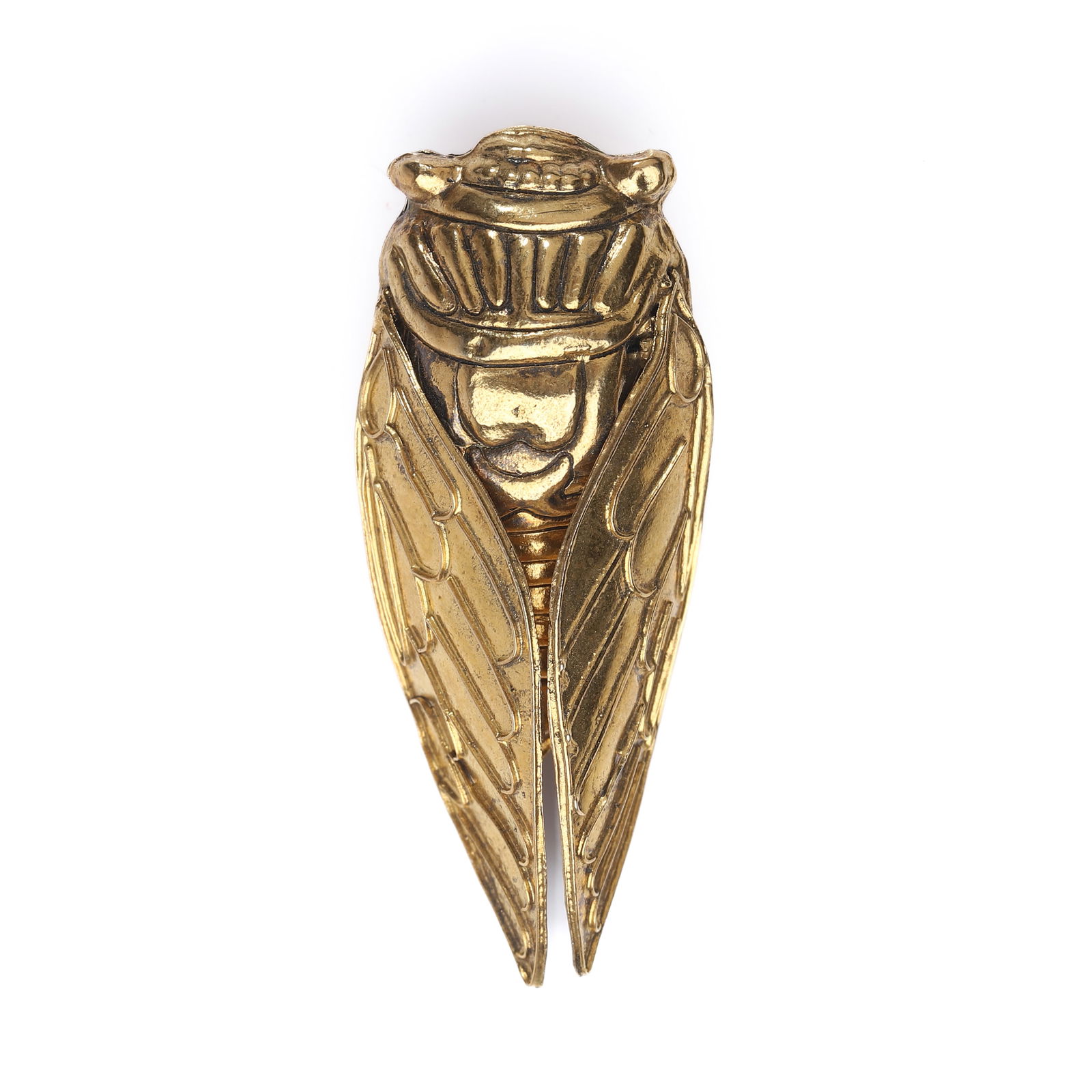A SILVER-GILT CICADA-FORM ORNAMENT (1 of 6)