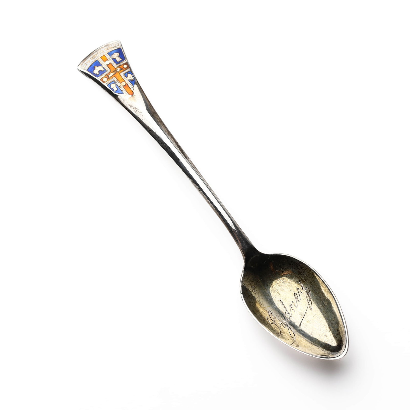 ENAMELED STERLING SILVER SOUVENIR SPOON – SYDNEY, NEW SOUTH WALES, CIRCA 1917 (1 of 6)