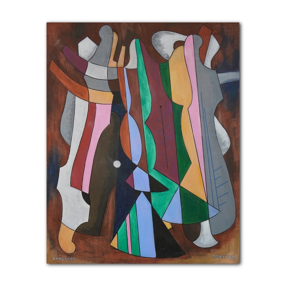 MAN RAY (1890-1976), ATTRIBUTED TO, OIL ON CANVAS: Signed (lower right) This painting comes with COA. Image Size: 100 cm x 80 cm (39 1/2 in x 31 1/2 in) Man Ray (1890-1976), a pioneering American artist, was one of the central figures in both the Dada