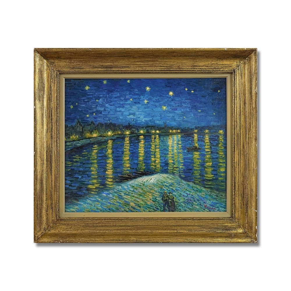 VINCENT VAN GOGH (1853-1890), ATTRIBUTED TO, OIL ON CANVAS: Signed (lower right) Image Dimensions: 20 x 23 3/4 in (50.5 x 60 cm) Framed Dimensions: 27 3/4 x 31 7/8 in (70.5 x 81 cm) This painting comes with COA. Vincent van Gogh stands among the most influenti