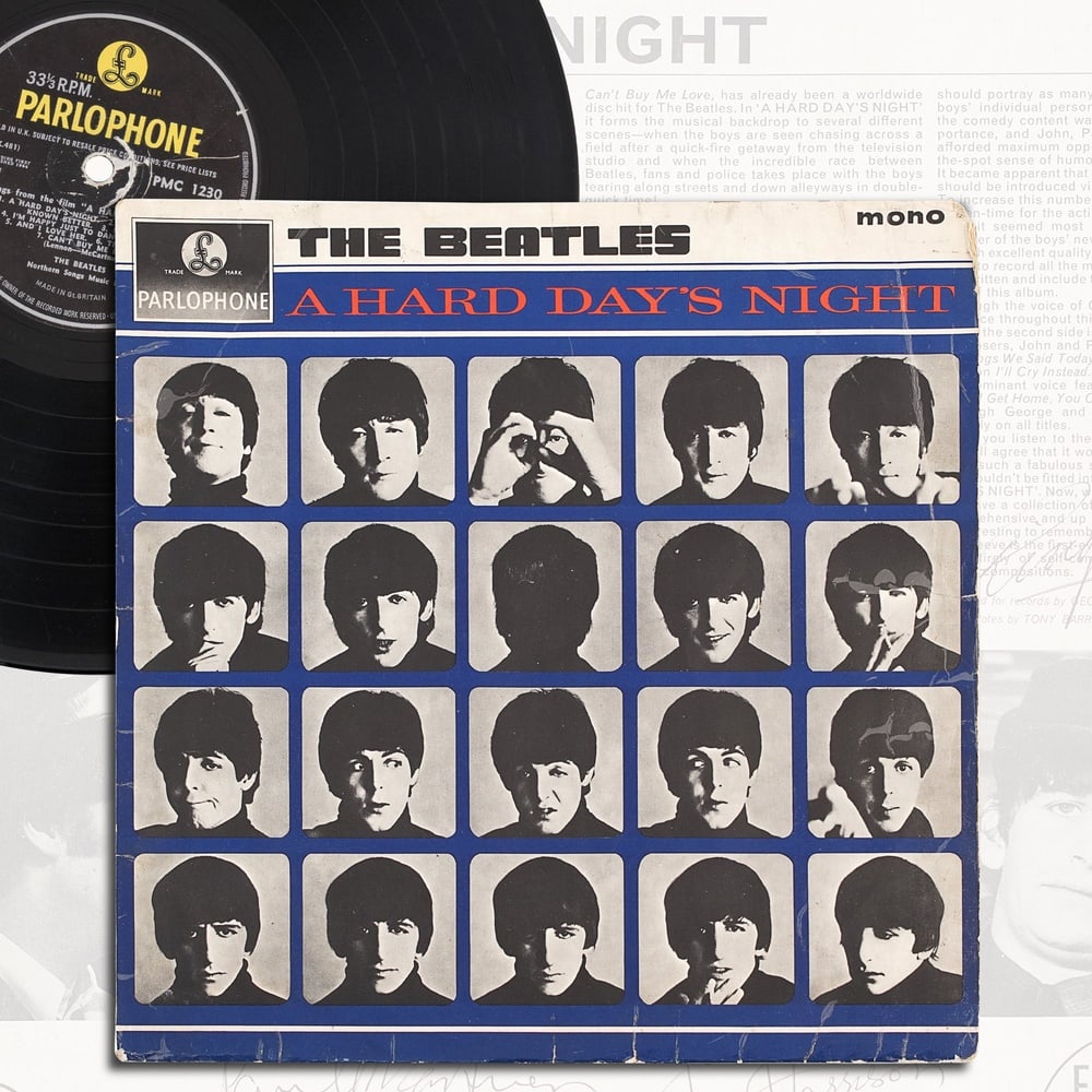 THE BEATLES FULLY SIGNED "A HARD DAY'S NIGHT" UK FIRST PRESS LP (1 of 4)