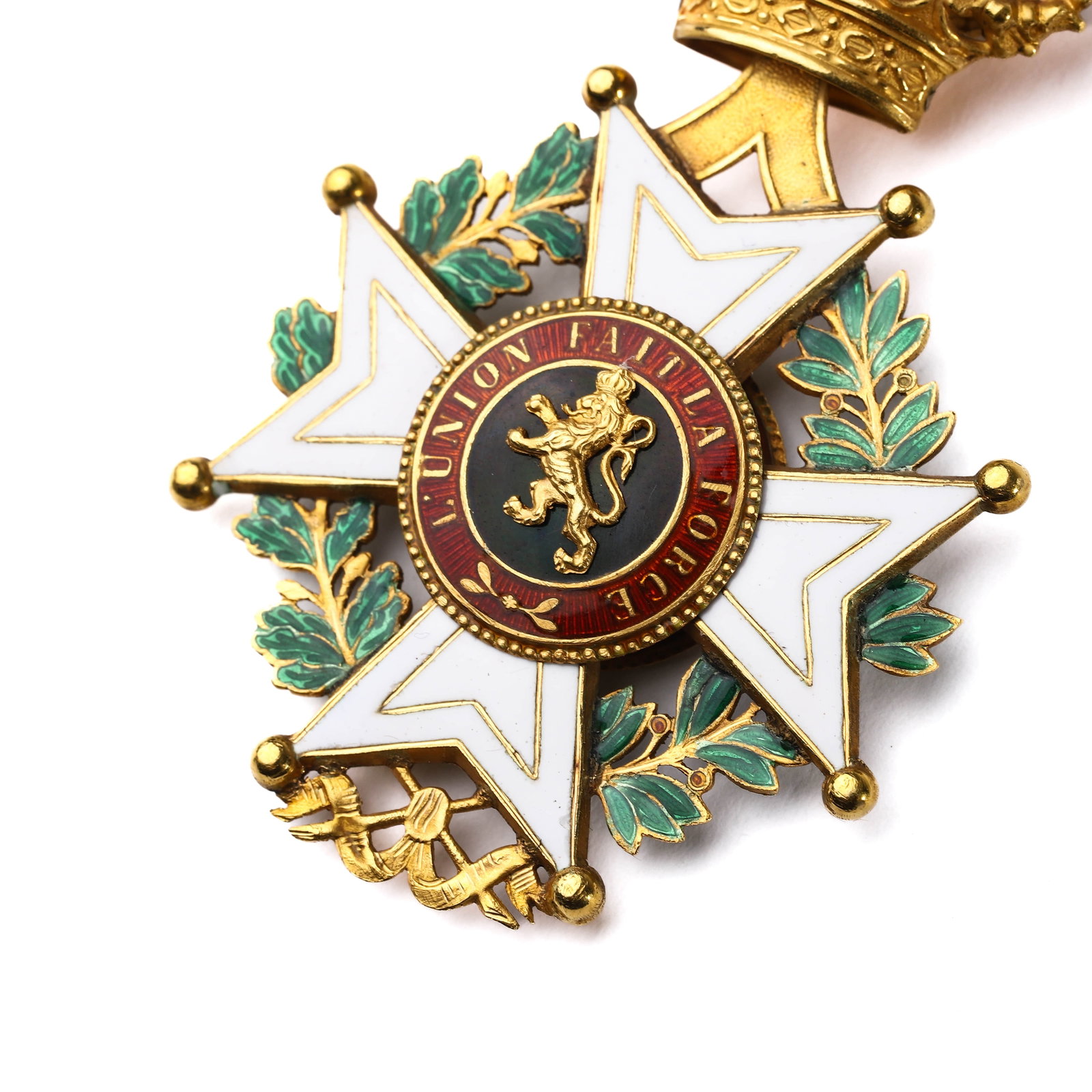 A BELGIAN ORDER OF THE CROWN, COMMANDER'S BADGE, CIRCA 1900, EARLY 20TH CENTURY. - 8