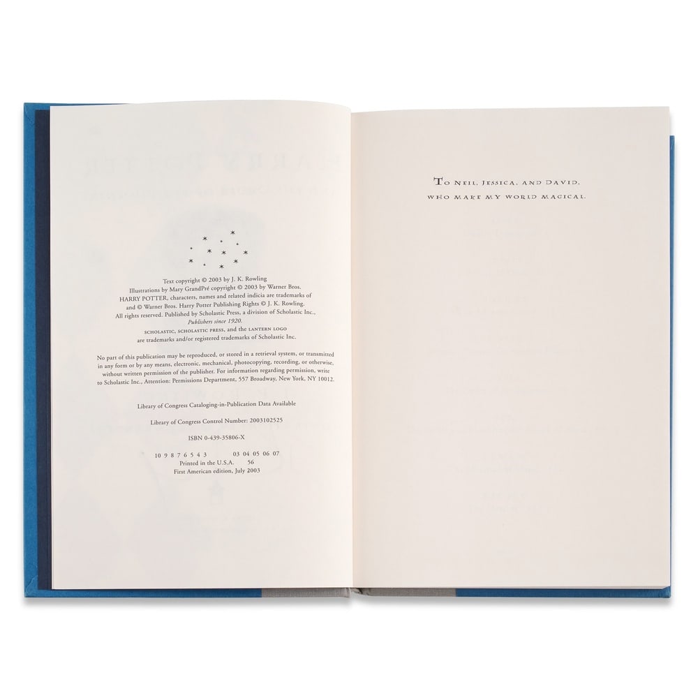 J.K. ROWLING SIGNED "HARRY POTTER AND THE ORDER OF THE PHOENIX" FIRST EDITION - 4