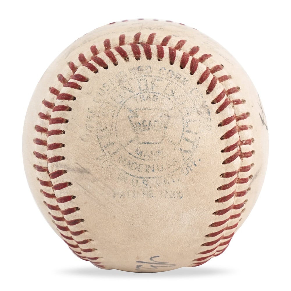 BABE RUTH & LOU GEHRIG SIGNED OFFICIAL AMERICAN LEAGUE BASEBALL - 3