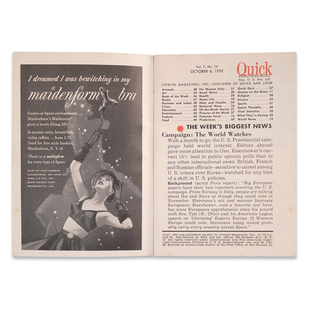 JACKIE ROBINSON SIGNED "QUICK" MAGAZINE (OCT. 6, 1952) - 3