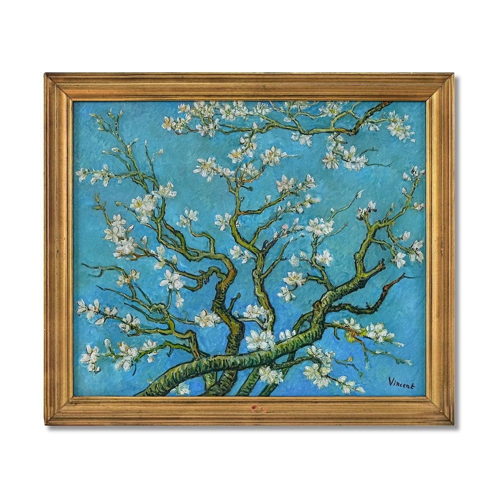 VINCENT VAN GOGH (1853-1890), ATTRIBUTED TO, OIL ON CANVAS: Signed (lower right) Image Dimensions: 19 3/4 x 23 5/8 in (50 x 60 cm) Framed Dimensions: 23 1/4 x 27 in (59 x 68.5 cm) This painting comes with COA. Vincent van Gogh's blossom paintings occupy a sing
