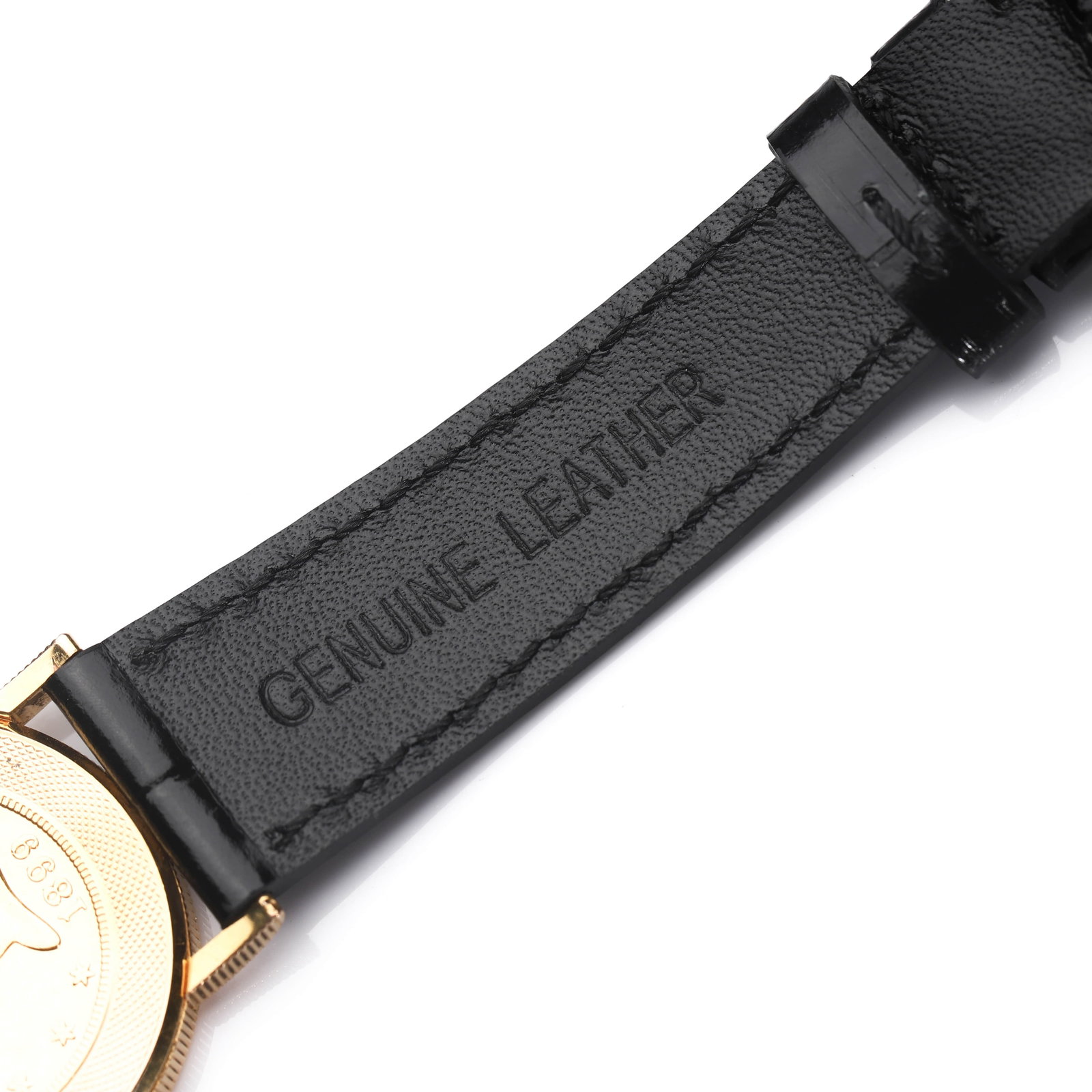 COIN-DIAL DIAMOND-SET QUARTZ WRISTWATCH, CORUM-STYLE - 7