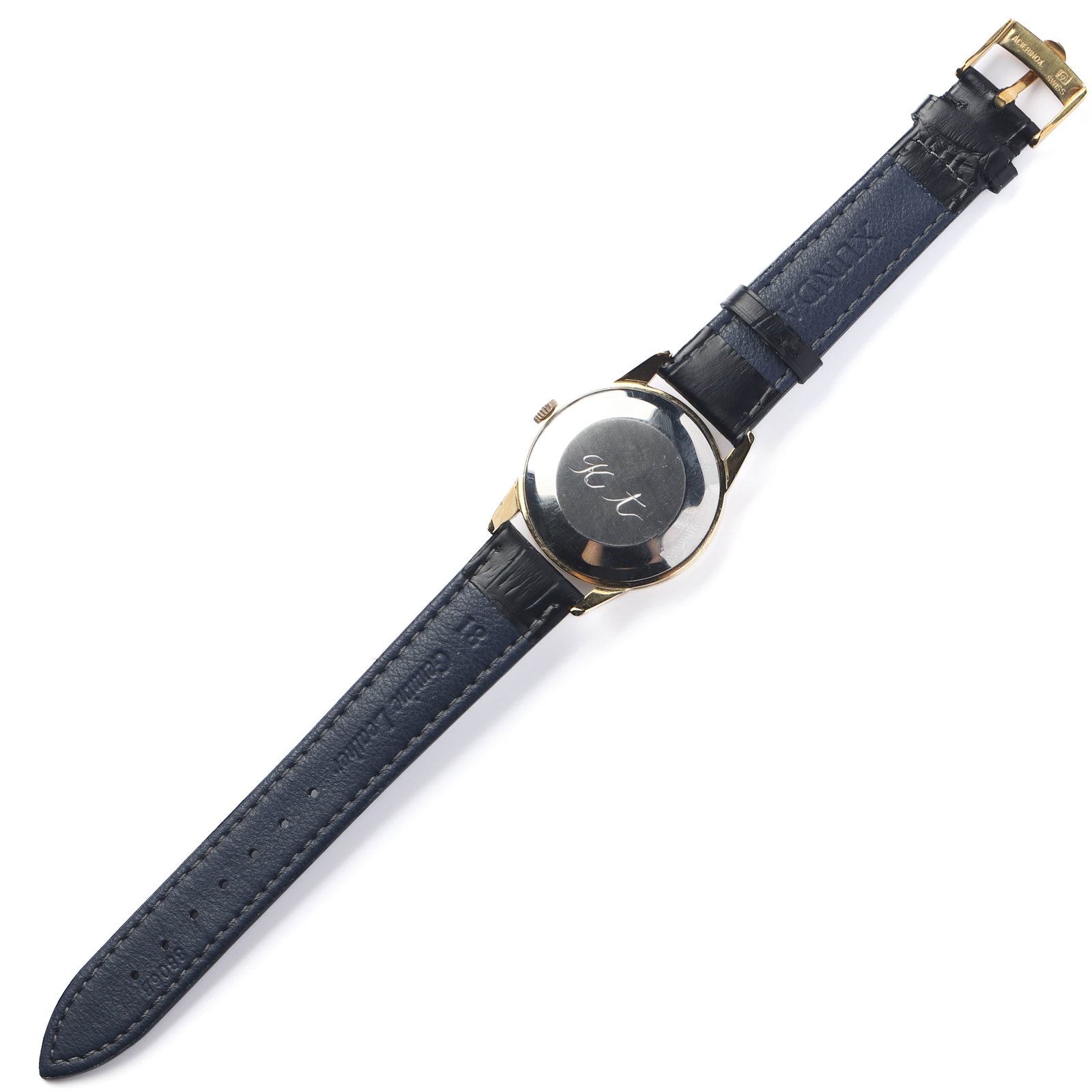 OMEGA GOLD-TONE WRISTWATCH WITH CHAMPAGNE DIAL. - 4