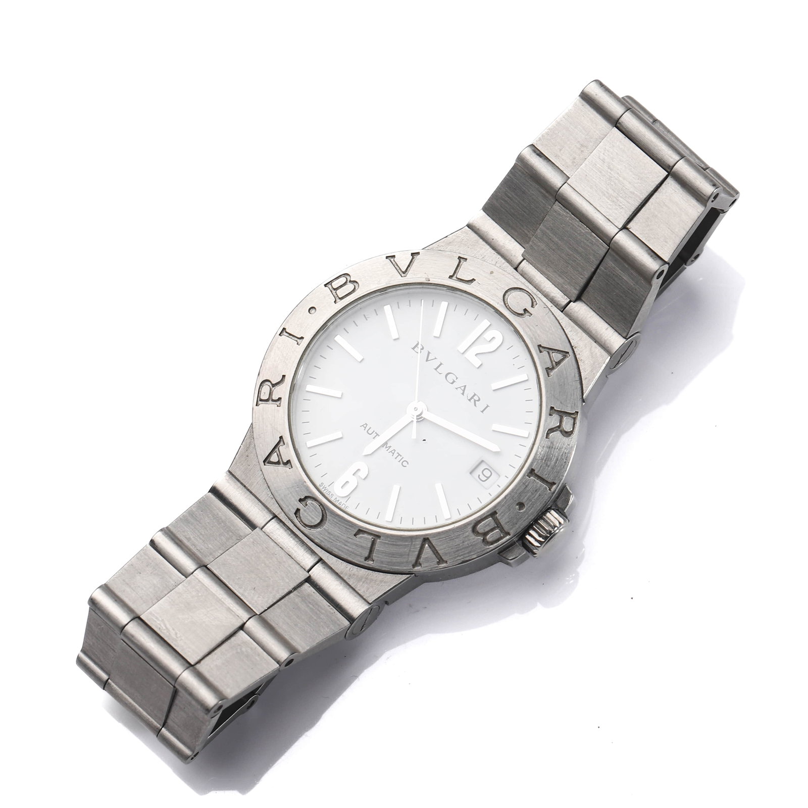 BVLGARI AUTOMATIC STAINLESS STEEL WRISTWATCH - 3
