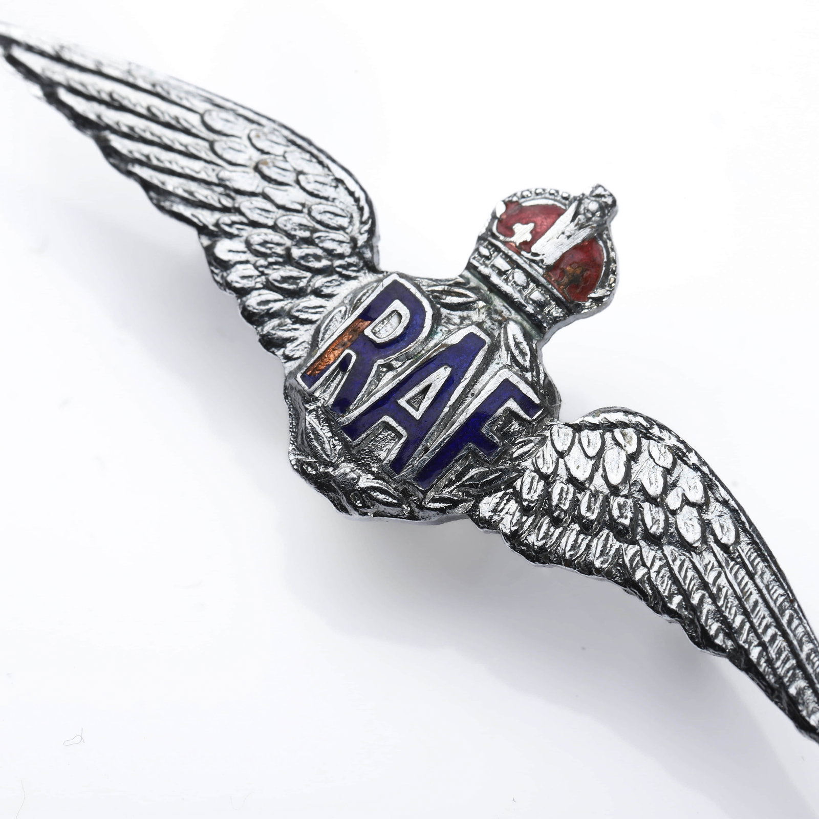 ROYAL AIR FORCE ENAMEL PILOT WINGS BROOCH - 3