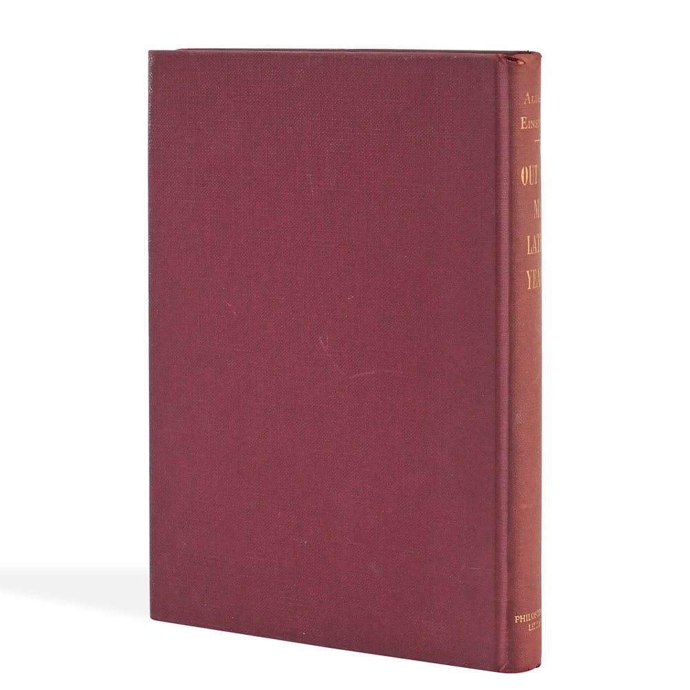 ALBERT EINSTEIN SIGNED "OUT OF MY LATER YEARS" - 2