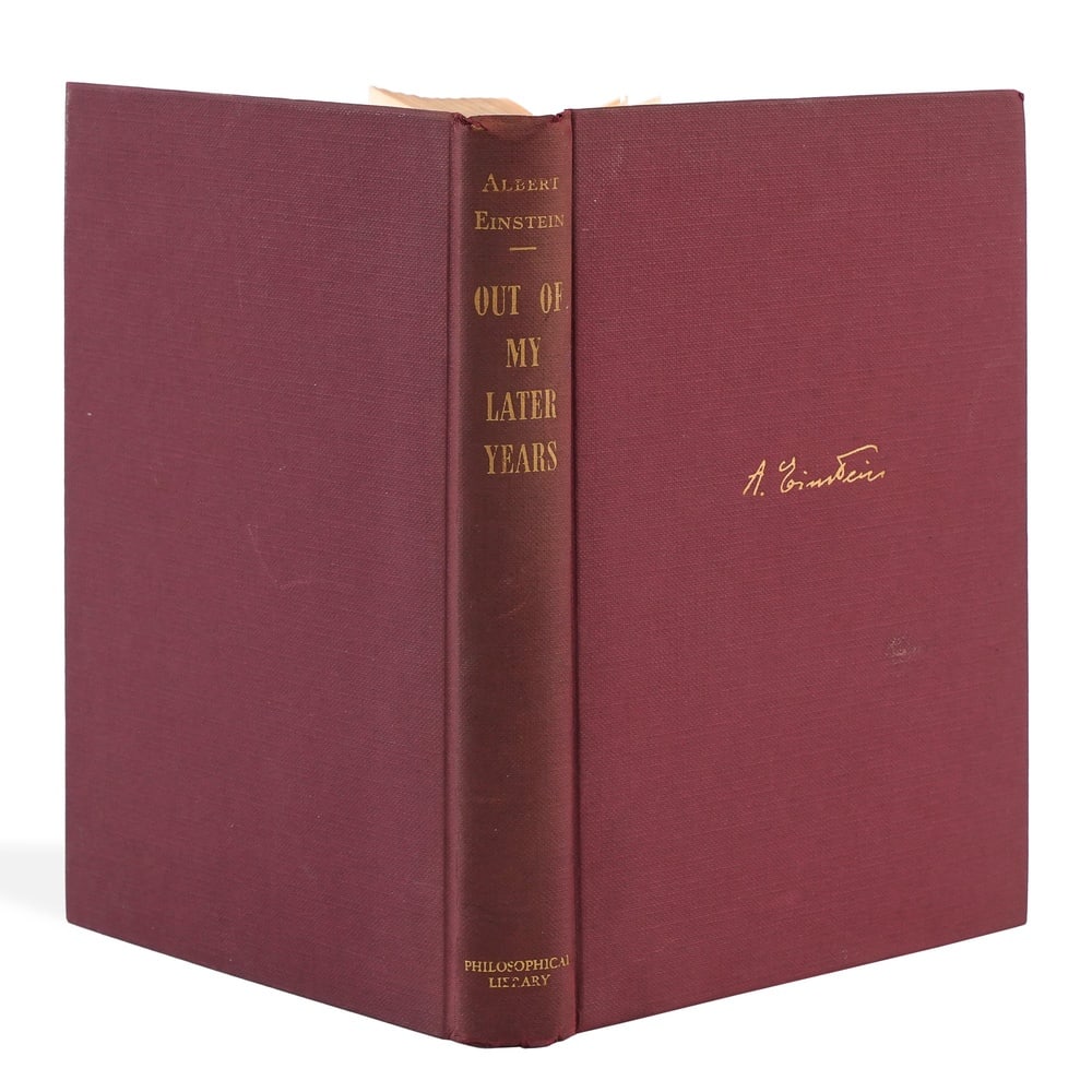 ALBERT EINSTEIN SIGNED "OUT OF MY LATER YEARS" - 5