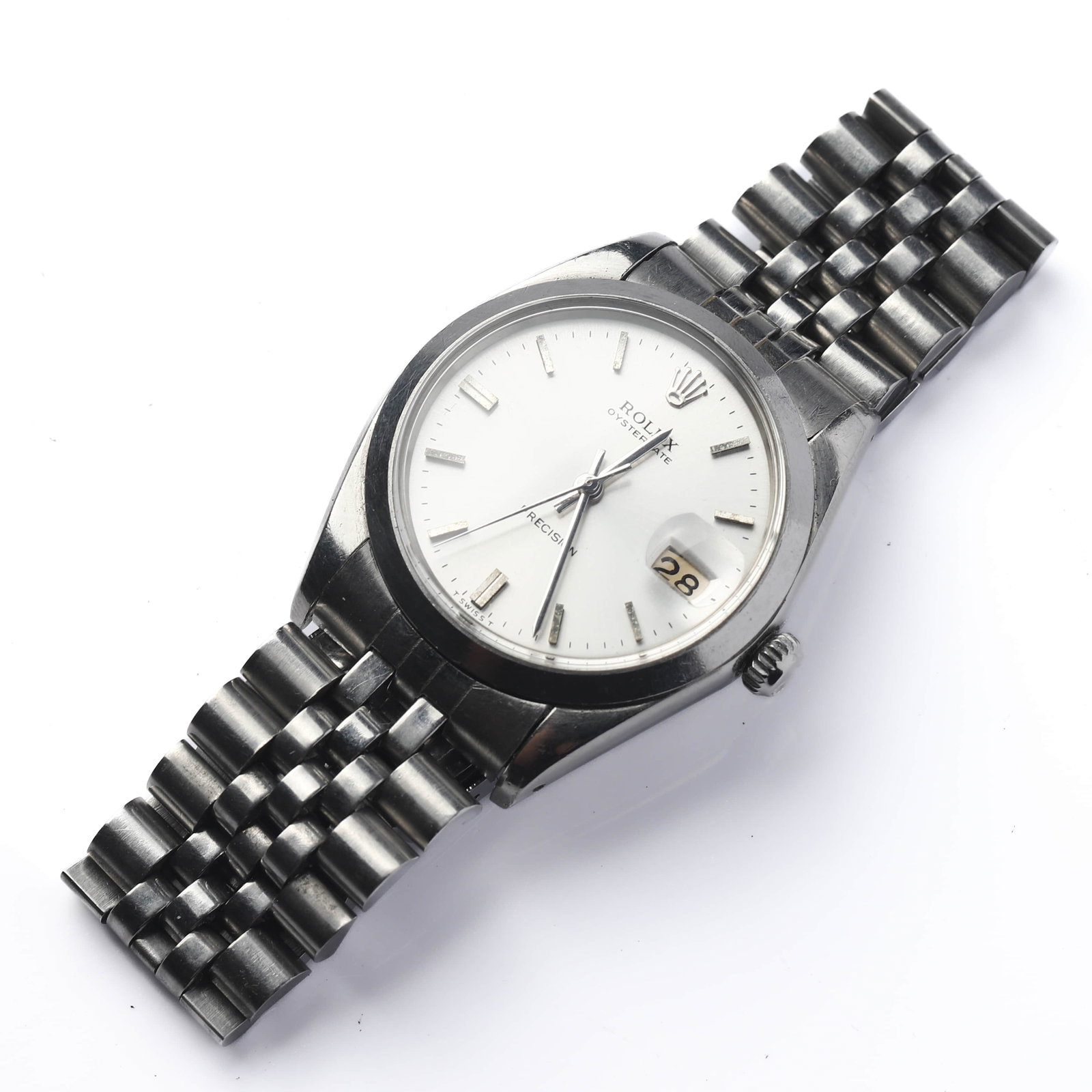 ROLEX OYSTERDATE PRECISION STAINLESS STEEL WRISTWATCH - 2