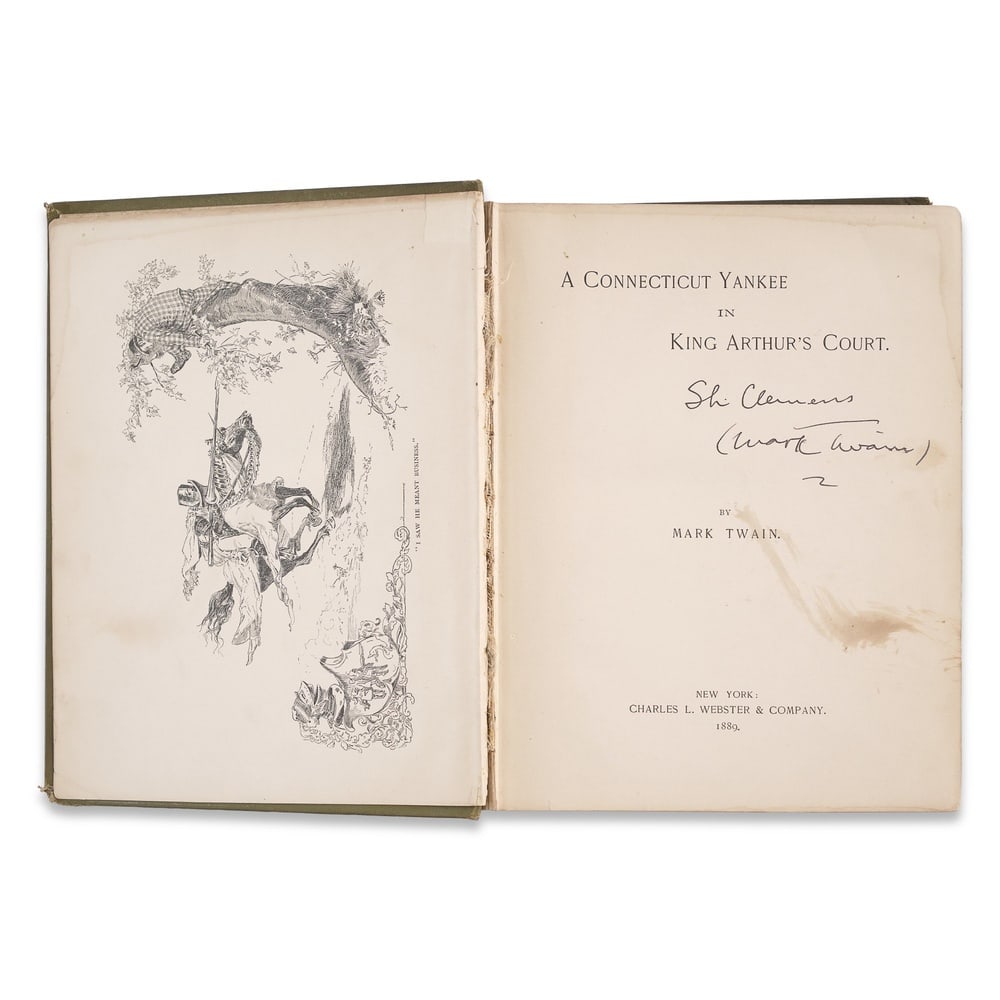 MARK TWAIN SIGNED "A CONNECTICUT YANKEE IN KING ARTHUR'S COURT" - 3